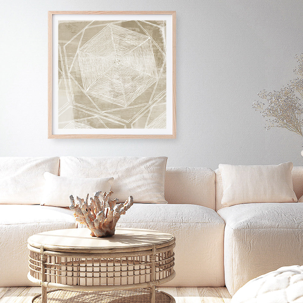 Shop Woven Linen II (Square) Art Print a painted abstract themed wall art print from The Print Emporium wall artwork collection - Buy Australian made fine art painting style poster and framed prints for the home and your interior decor room, TPE-PC-WL447-AP