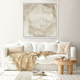 Shop Woven Linen II (Square) Canvas Print a painted abstract themed framed canvas wall art print from The Print Emporium artwork collection - Buy Australian made fine art painting style stretched canvas prints for the home and your interior decor space, TPE-PC-WL447-CA-40X40-NF