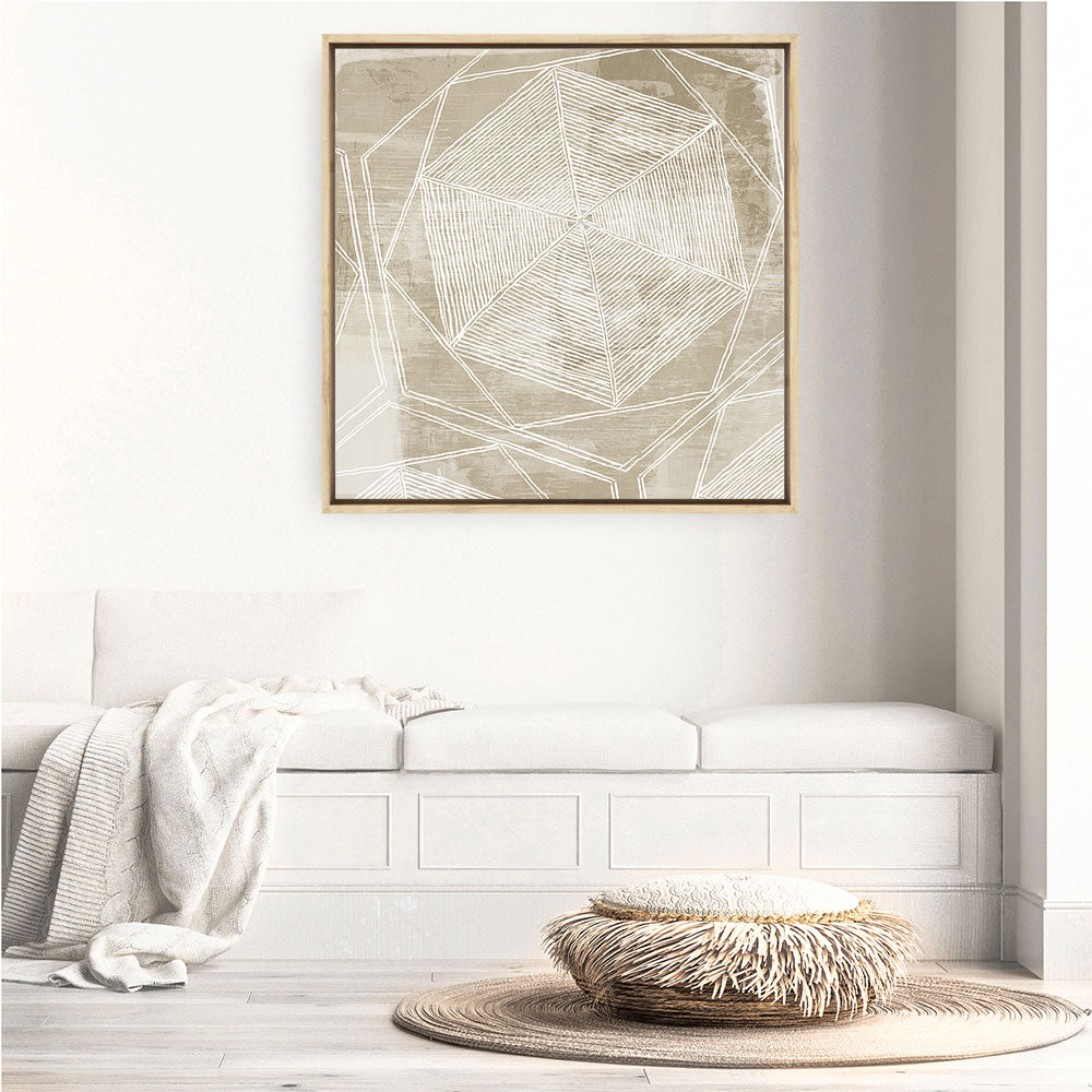 Shop Woven Linen II (Square) Canvas Print a painted abstract themed framed canvas wall art print from The Print Emporium artwork collection - Buy Australian made fine art painting style stretched canvas prints for the home and your interior decor space, TPE-PC-WL447-CA-40X40-NF
