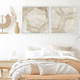 Shop Woven Linen II (Square) Canvas Print a painted abstract themed framed canvas wall art print from The Print Emporium artwork collection - Buy Australian made fine art painting style stretched canvas prints for the home and your interior decor space, TPE-PC-WL447-CA-40X40-NF