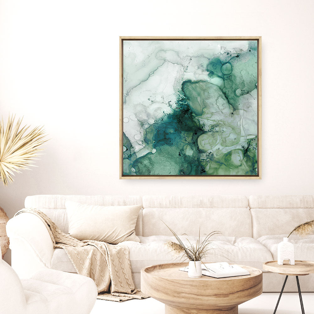 Shop Zen Panel IV (Square) Canvas Print a painted abstract themed framed canvas wall art print from The Print Emporium artwork collection - Buy Australian made fine art painting style stretched canvas prints for the home and your interior decor space, TPE-PC-WK055-CA-40X40-NF