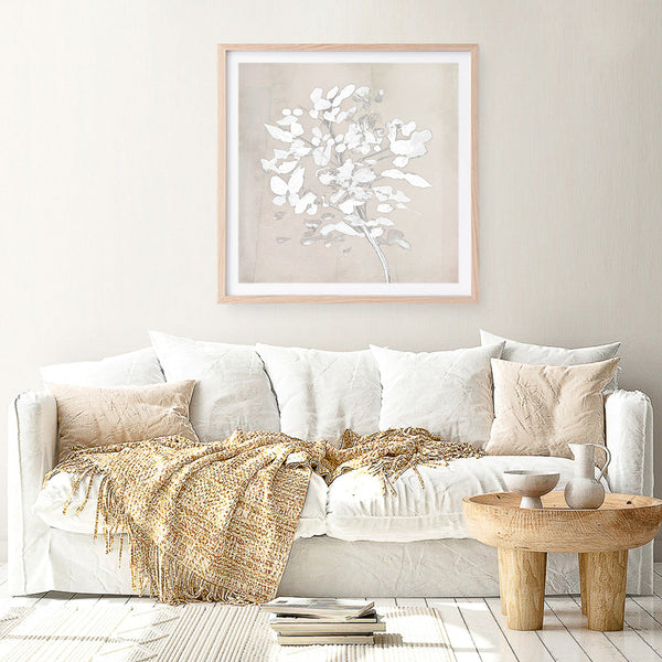 Shop Soft Bloom (Square) Art Print a painted floral themed abstract painted wall art print from The Print Emporium wall artwork collection - Buy Australian made fine art painting style poster and framed prints for the home and your interior decor room, TPE-DH-319-AP