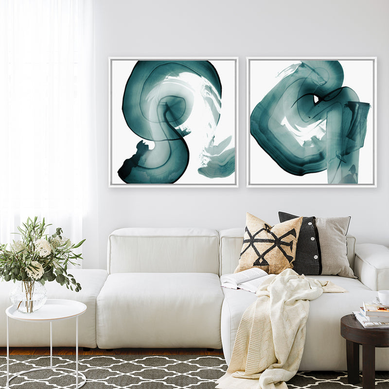 Swirl V (Square) Canvas Print