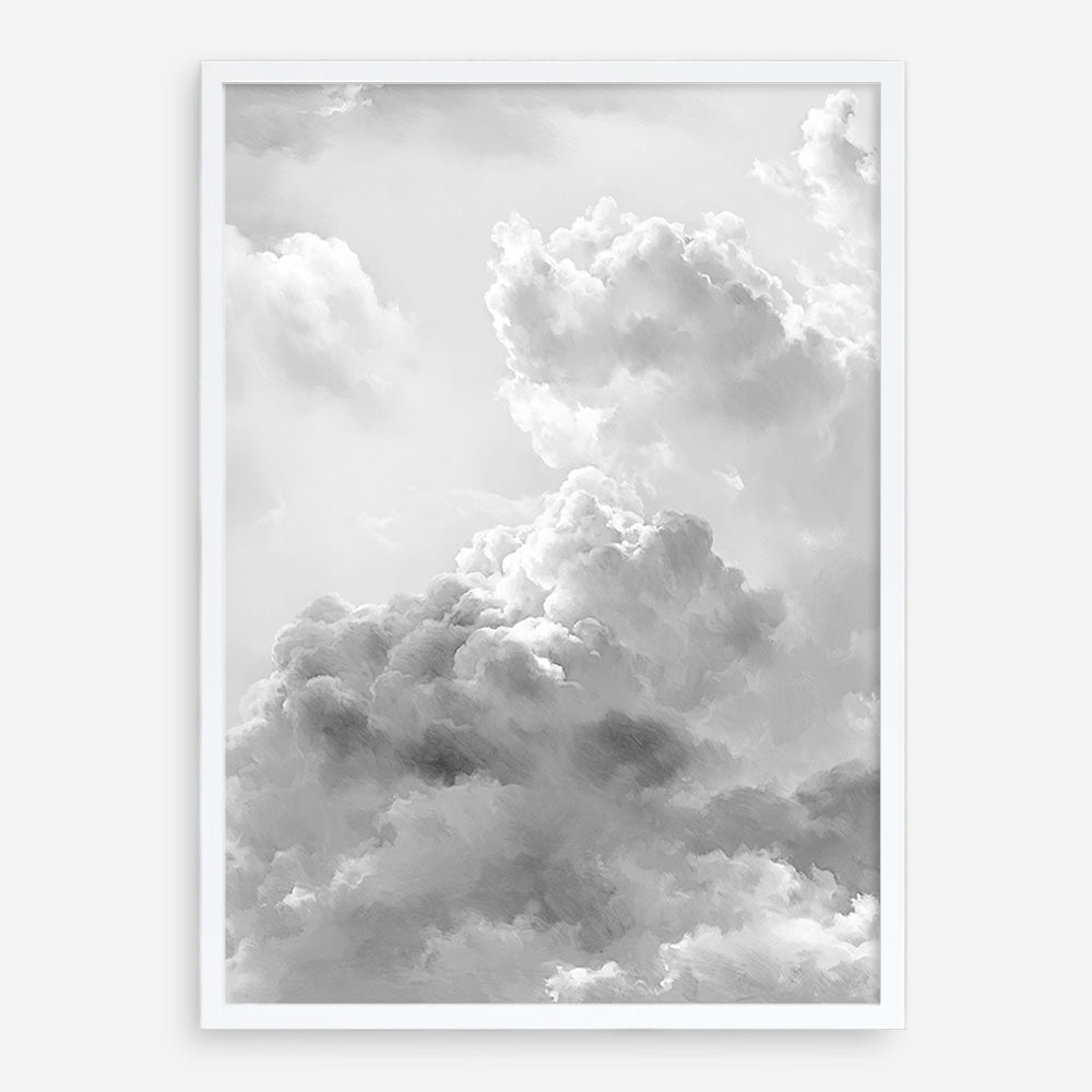 Grey Cloudscape II Art Print