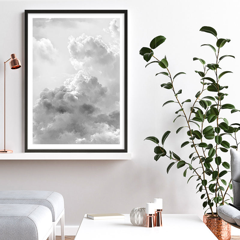 Grey Cloudscape II Art Print