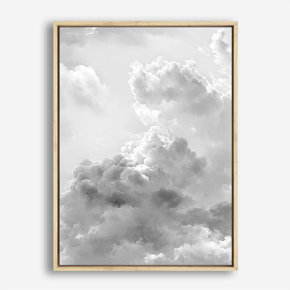 Grey Cloudscape II Canvas Print