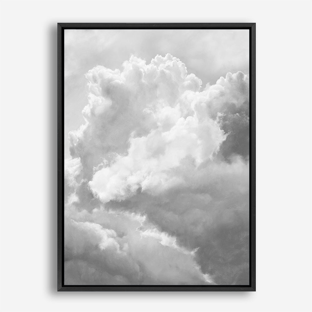 Grey Cloudscape III Canvas Print