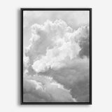 Grey Cloudscape III Canvas Print
