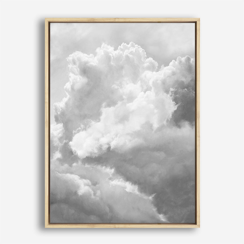 Grey Cloudscape III Canvas Print