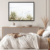 Byron Surfers Photo Canvas Print