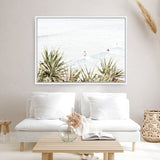 Byron Surfers Photo Canvas Print