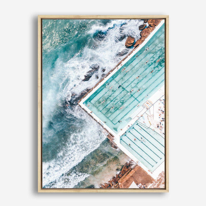 Bondi Pool Aerial I Photo Canvas Print