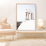 White Bell Tower Photo Art Print