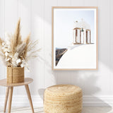 White Bell Tower Photo Art Print