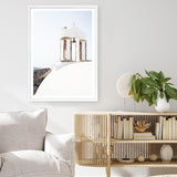 White Bell Tower Photo Art Print