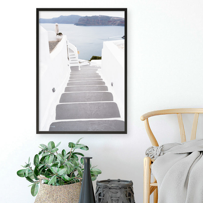 Aegean Steps Photo Art Print