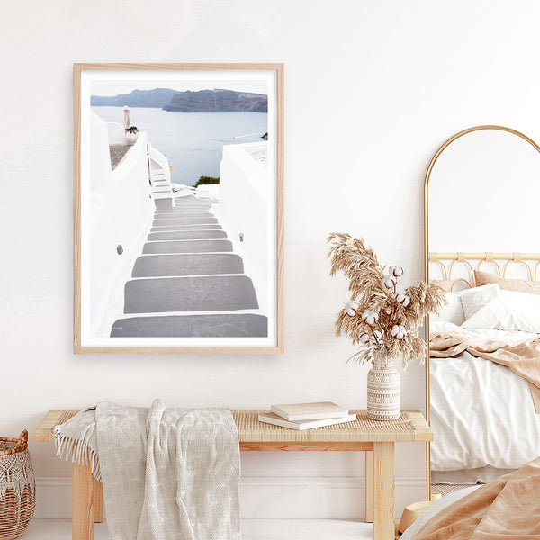 Aegean Steps Photo Art Print