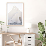 Mykonos White Church Photo Art Print