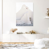 Mykonos White Church Photo Canvas Print