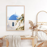 Santorini Blossom Photo Art Print