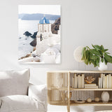 Blue Dome Church Photo Canvas Print