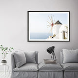 Santorini Windmill II Photo Art Print