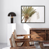 Mykonos Palm Villa I Photo Art Print