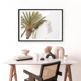 Mykonos Palm Villa I Photo Art Print