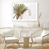 Mykonos Palm Villa I Photo Art Print