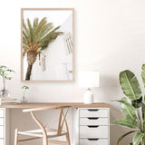 Mykonos Palm Villa II Photo Art Print