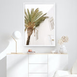 Mykonos Palm Villa II Photo Art Print