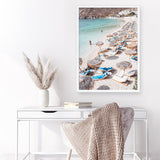 Mykonos Beach III Photo Art Print