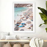 Mykonos Beach III Photo Art Print