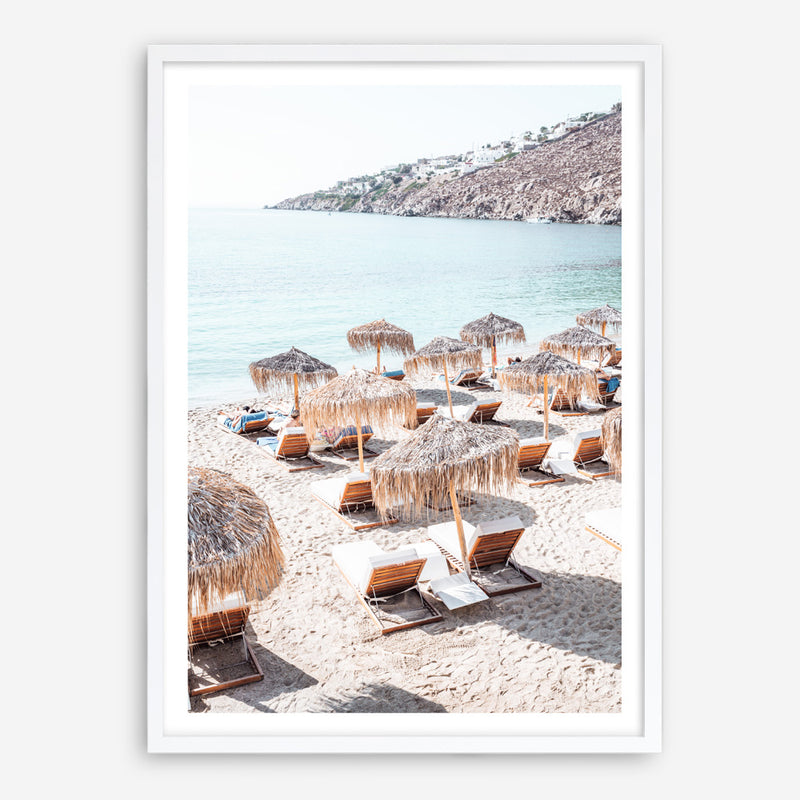 Mykonos Beach IV Photo Art Print