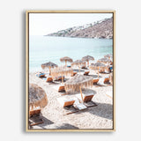 Mykonos Beach IV Photo Canvas Print