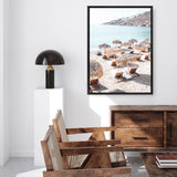 Mykonos Beach IV Photo Canvas Print