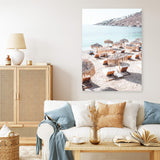 Mykonos Beach IV Photo Canvas Print