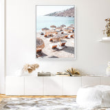 Mykonos Beach IV Photo Canvas Print