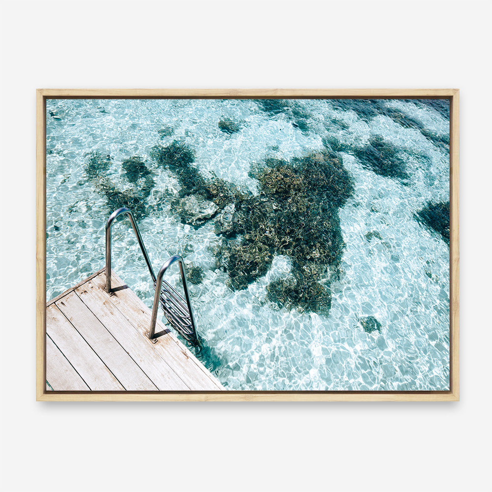 Sea Pool Photo Canvas Print