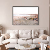 Beach Kangaroos Photo Art Print