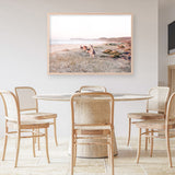 Beach Kangaroos Photo Art Print