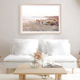 Beach Kangaroos Photo Art Print