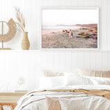 Beach Kangaroos Photo Art Print