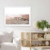 Beach Kangaroos Photo Art Print