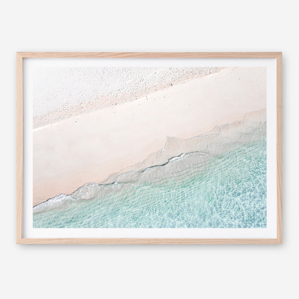 Aerial Shoreline Photo Art Print
