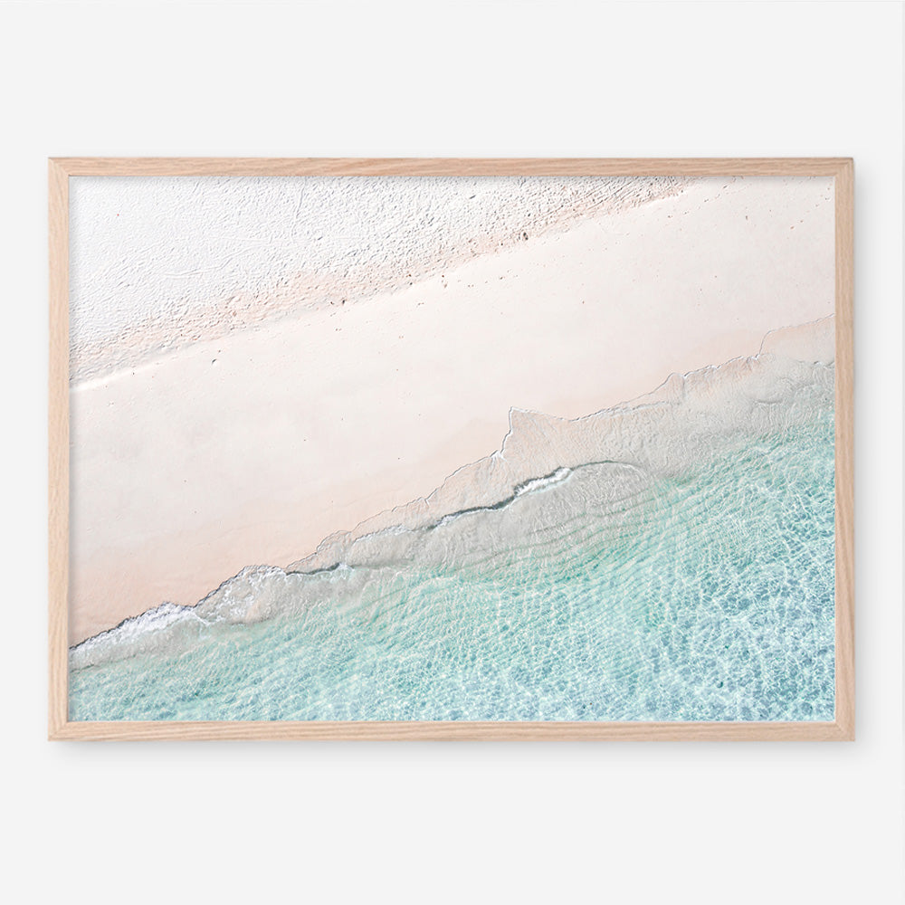 Aerial Shoreline Photo Art Print