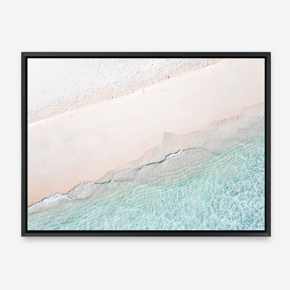 Aerial Shoreline Photo Canvas Print