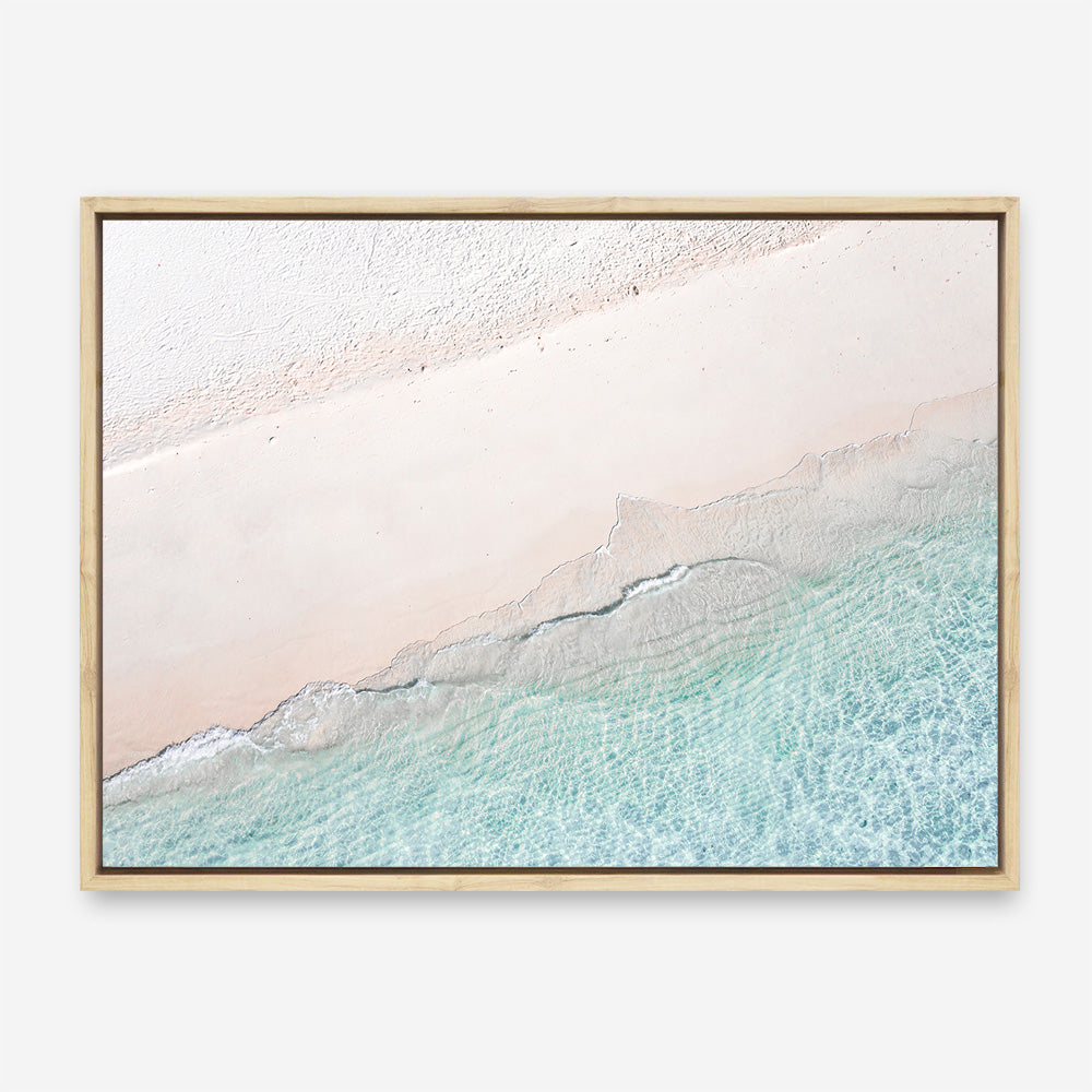 Aerial Shoreline Photo Canvas Print