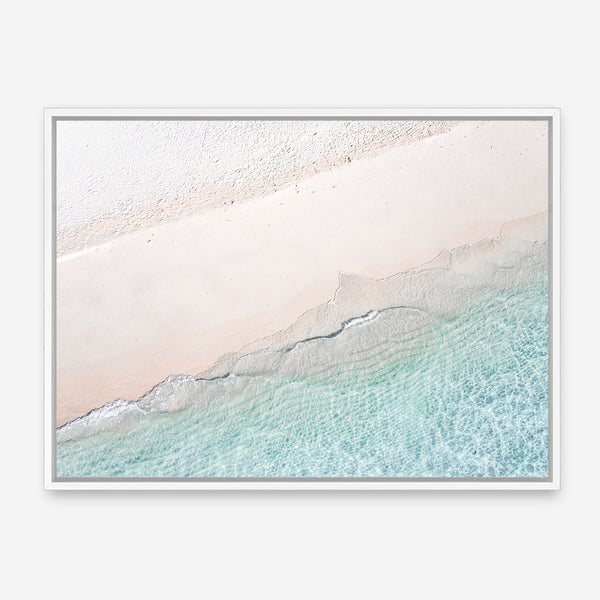 Aerial Shoreline Photo Canvas Print