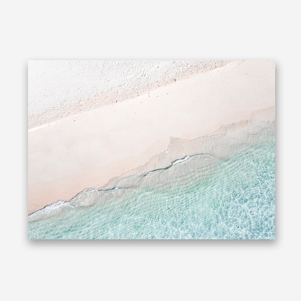 Aerial Shoreline Photo Canvas Print